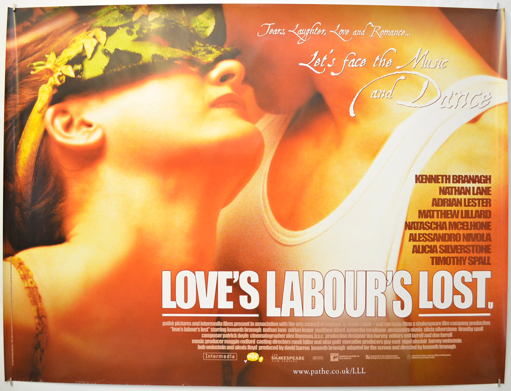 Love's Labour's Lost Original Quad Poster - Film Poster - Movie Poster