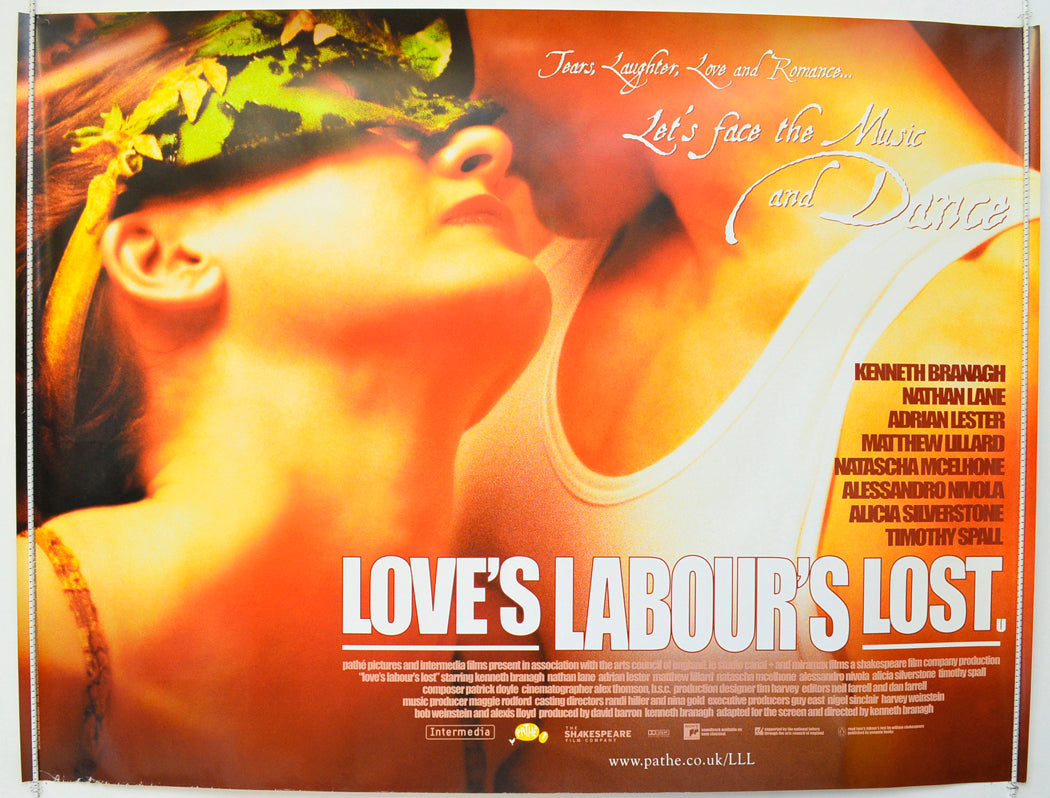 Love's Labour's Lost  Original British Quad Poster - Film Poster - Movie Poster 