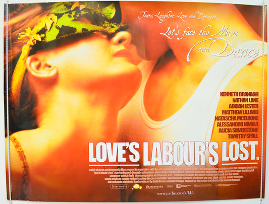 Love's Labour's Lost  Original British Quad Poster - Film Poster - Movie Poster 