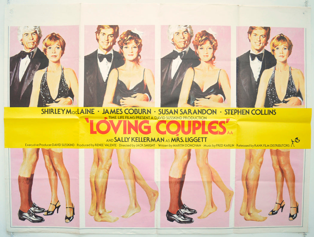 Loving Couples Original Quad Poster - Film Poster - Movie Poster  