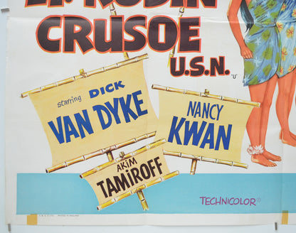 LT. ROBIN CRUSOE (Bottom Left) Cinema Quad Movie Poster 