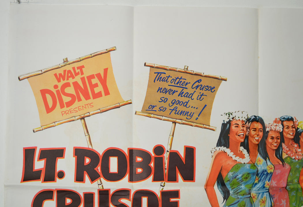 LT. ROBIN CRUSOE U.S.N. (Top Left) Cinema Quad Movie Poster 