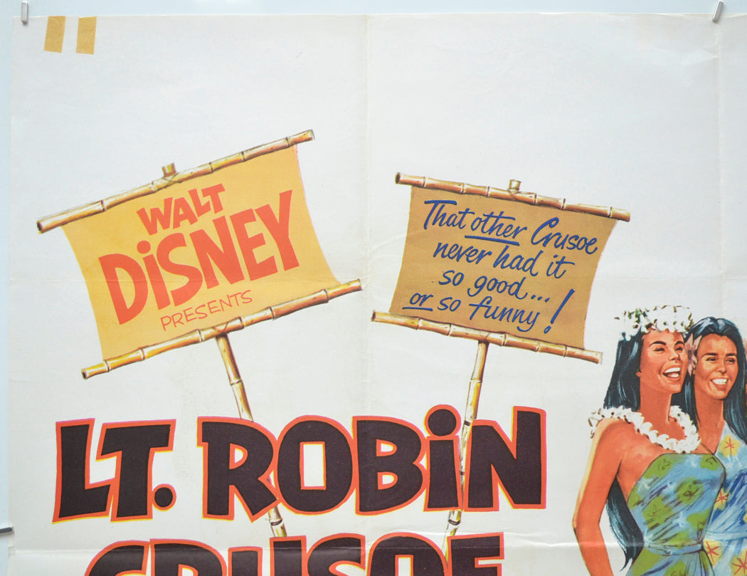 LT. ROBIN CRUSOE (Top Left) Cinema Quad Movie Poster 