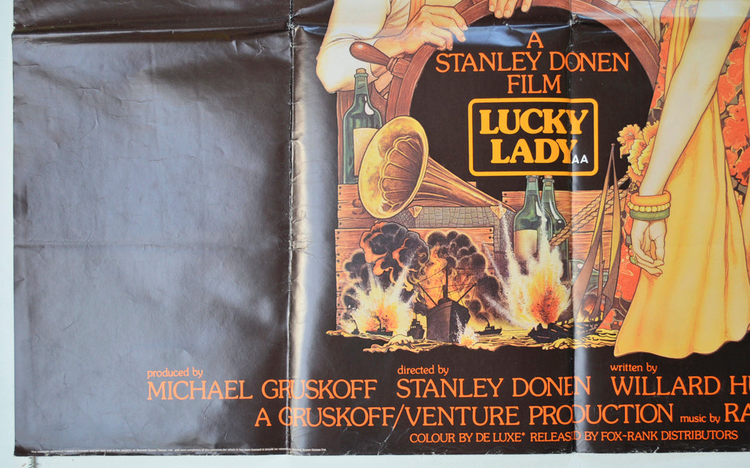 LUCKY LADY (Bottom Left) Cinema Quad Movie Poster 