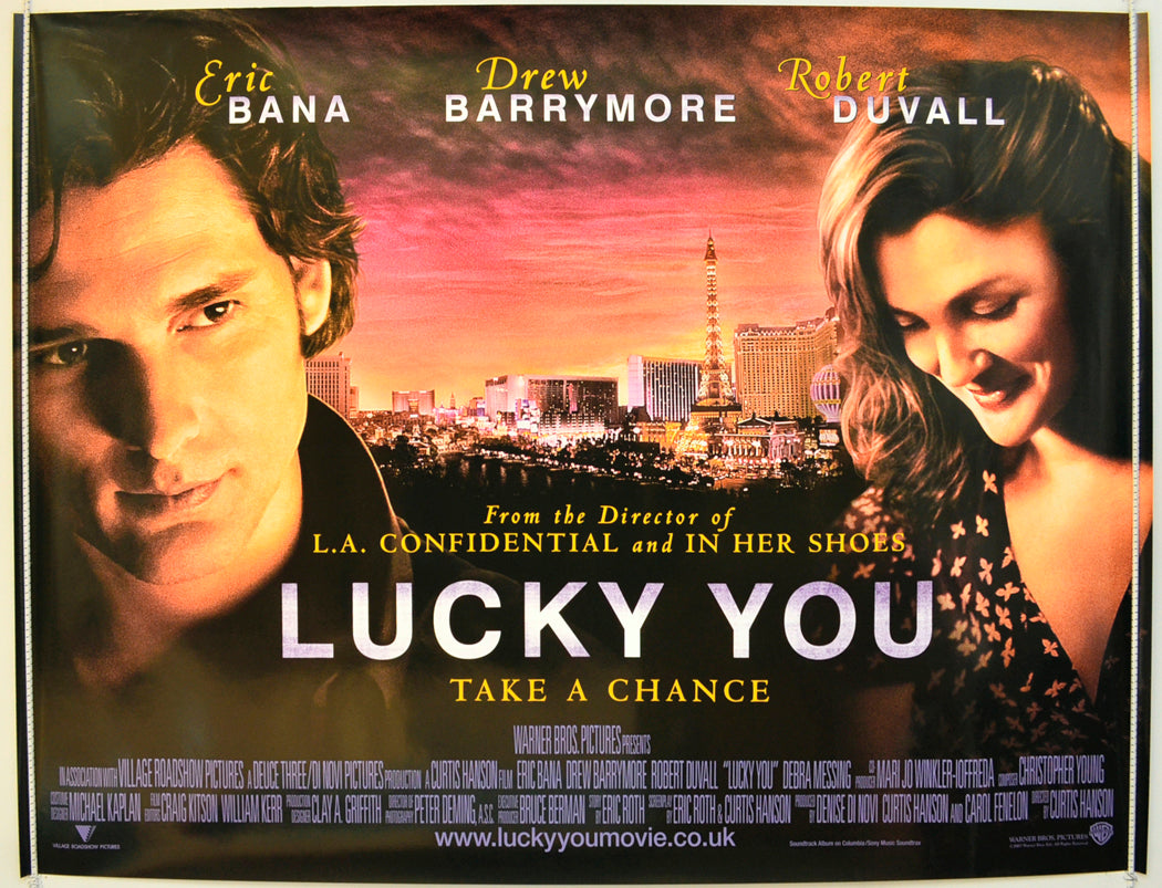 Lucky You Original Quad Poster - Film Poster - Movie Poster  