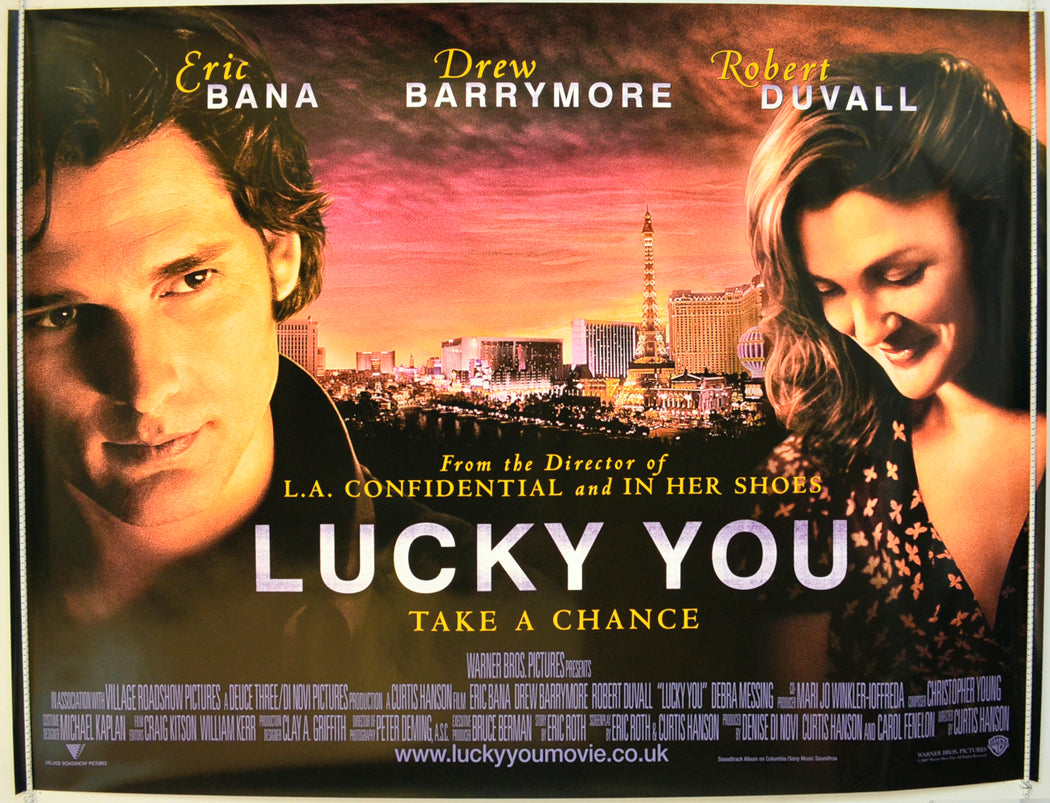 Lucky You Original Quad Poster - Film Poster - Movie Poster  