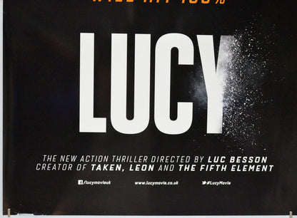 Lucy (Bottom Left) Cinema Quad Movie Poster 