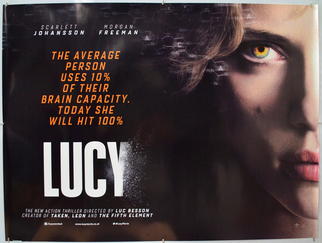 Lucy - Original Quad Poster - Film Poster - Movie Poster