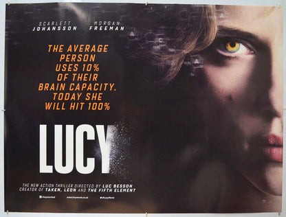 Lucy - Original Quad Poster - Film Poster - Movie Poster