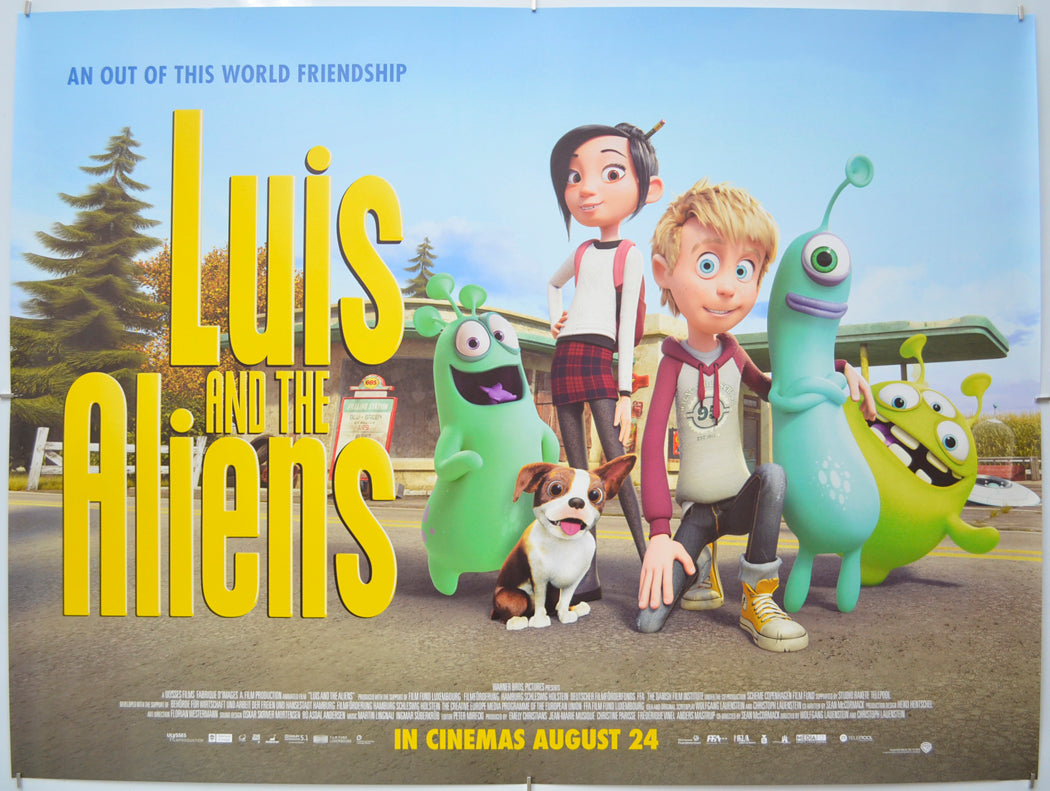 Luis And The Aliens  - Original Quad Poster - Film Poster - Movie Poster