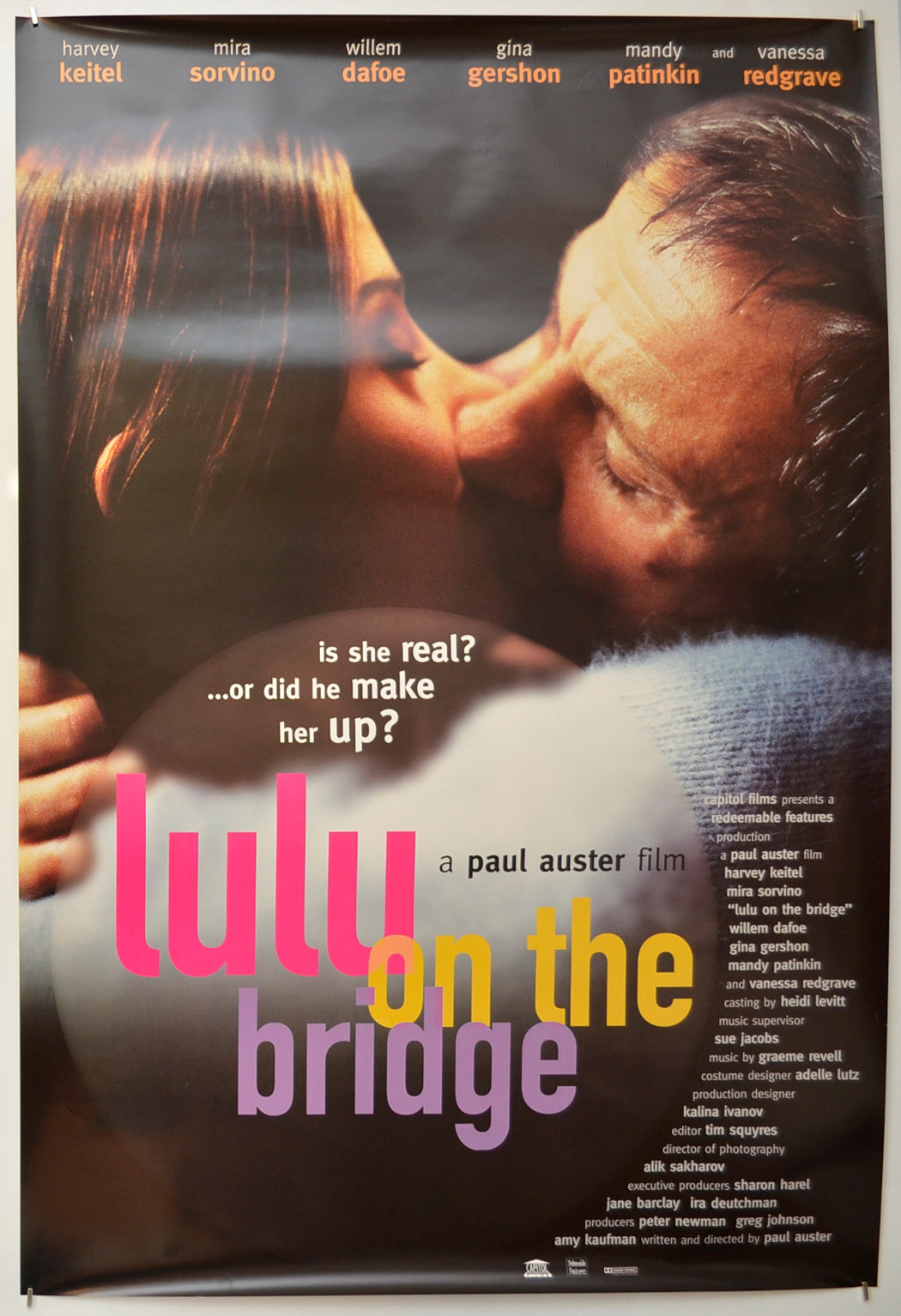 Lulu On The Bridge Original One Sheet Poster - Film Poster - Movie Poster  