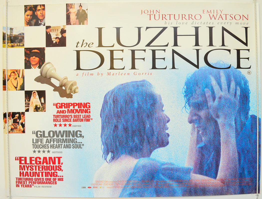 The Luzhin Defence  Original British Quad Poster - Film Poster - Movie Poster 