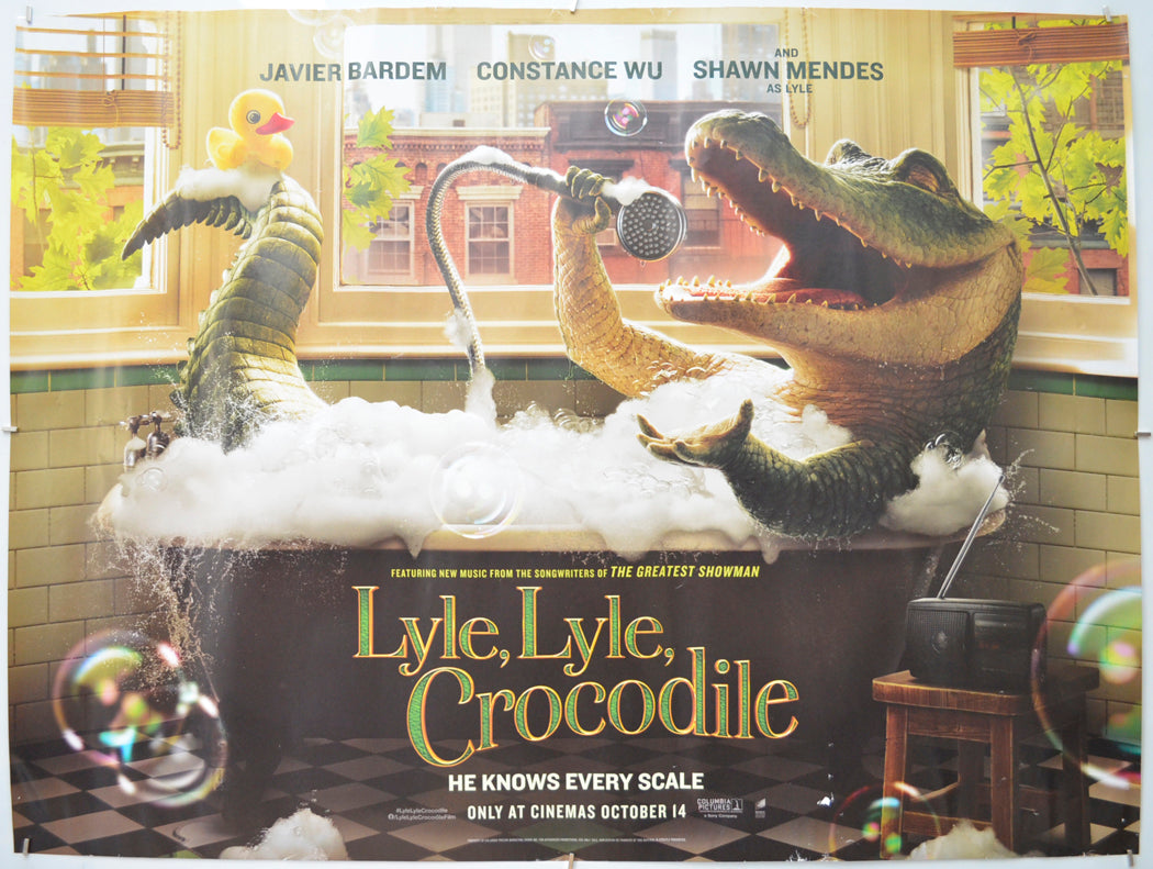 Lyle, Lyle, Crocodile (Teaser / Advance Version) Original Quad Poster - Film Poster - Movie Poster  