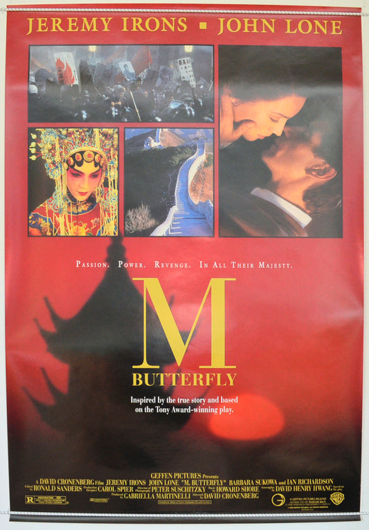 M. Butterfly  Original One Sheet Poster - Film Poster - Movie Poster 