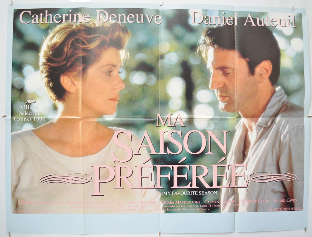 Ma Saison Preferee (a.k.a. My Favourite Season)  Original Quad Poster - Film Poster - Movie Poster