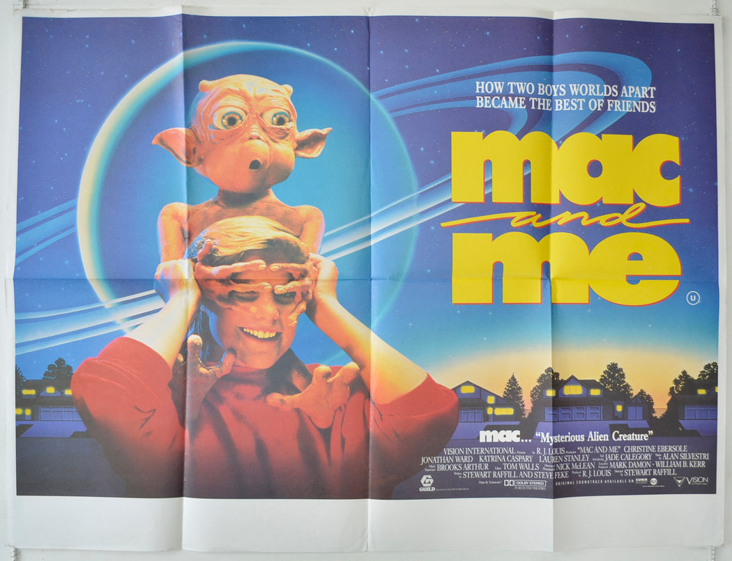 Mac And Me Original Quad Poster - Film Poster - Movie Poster  