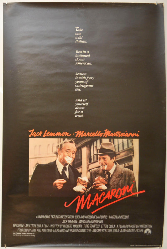 Macaroni (a.k.a. Maccheroni) Original One Sheet Poster - Film Poster - Movie Poster