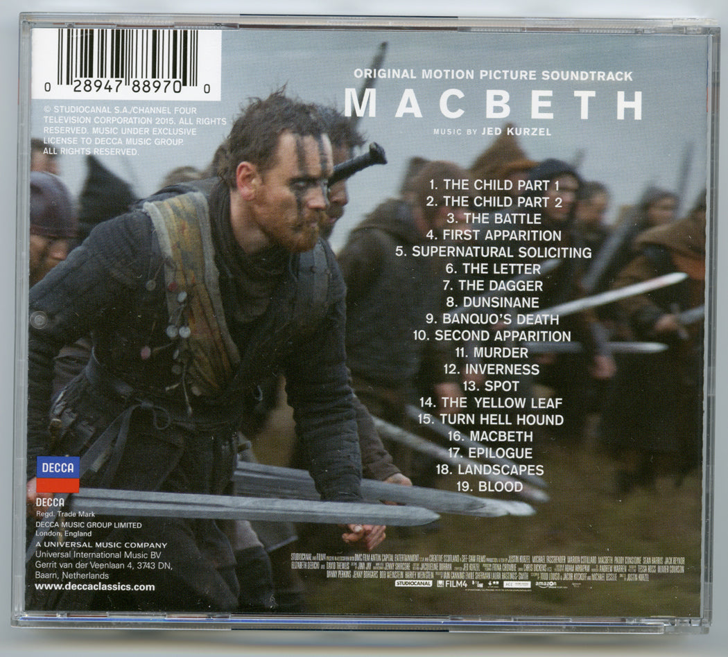 MACBETH Original CD Soundtrack (back) 