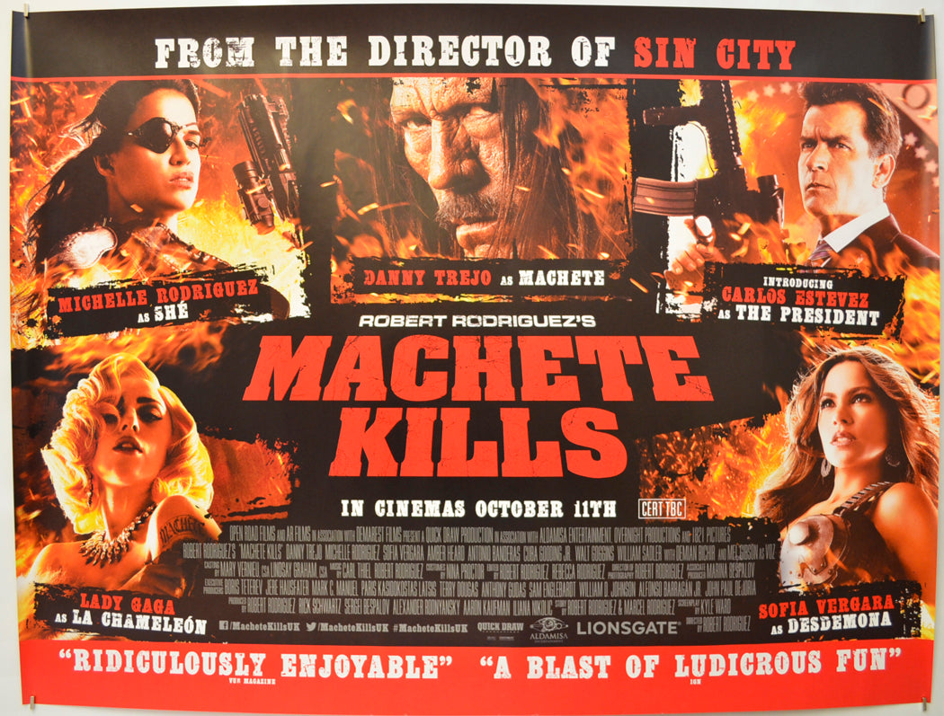 Machete Kills  Original Quad Poster - Film Poster - Movie Poster