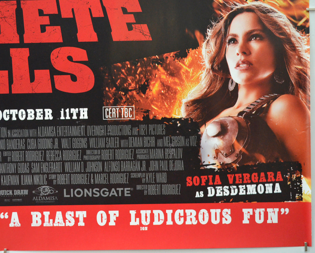 MACHETE KILLS (Bottom Right) Cinema Quad Movie Poster 