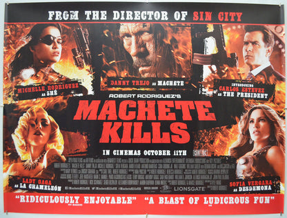 Machete Kills - Original Quad Poster - Film Poster - Movie Poster