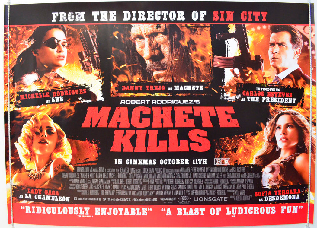 Machete Kills Original British Quad Poster - Film Poster - Movie Poster 