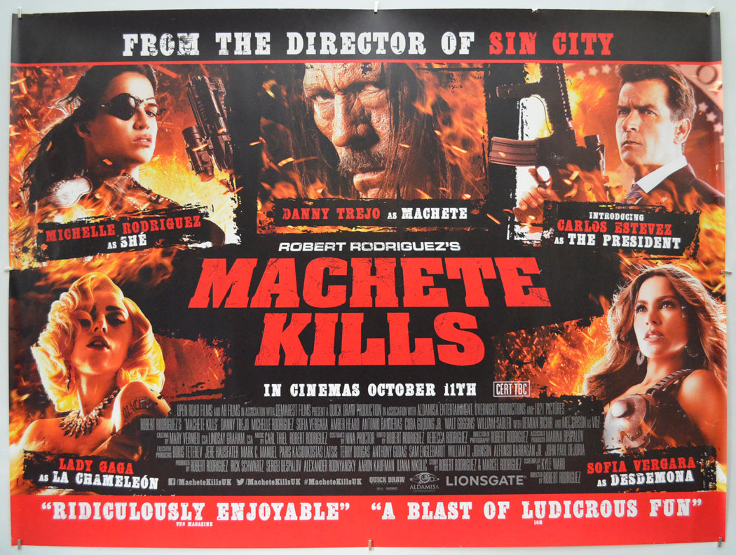 Machete Kills - Original Quad Poster - Film Poster - Movie Poster