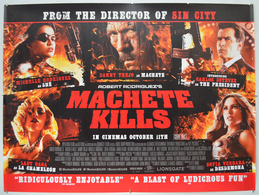 Machete Kills - Original Quad Poster - Film Poster - Movie Poster