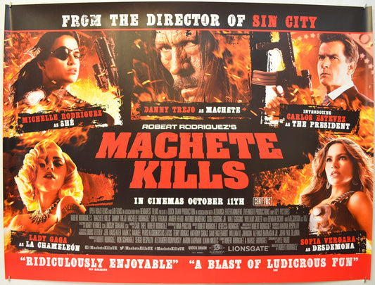 Machete Kills  Original Quad Poster - Film Poster - Movie Poster