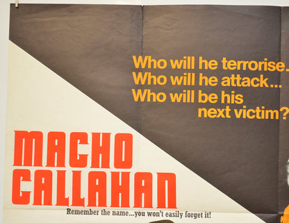 MACHO CALLAHAN / RIDER ON THE RAIN (Top Left) Cinema Quad Movie Poster 