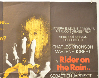 MACHO CALLAHAN / RIDER ON THE RAIN (Top Right) Cinema Quad Movie Poster 