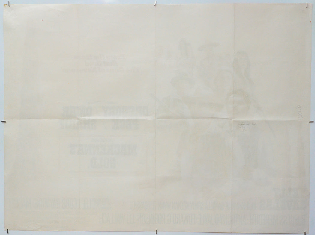 Mackenna's Gold (Back) Cinema Quad Movie Poster 