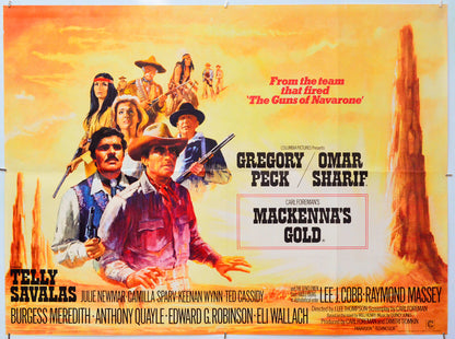 Mackenna's Gold - Original Quad Poster - Film Poster - Movie Poster