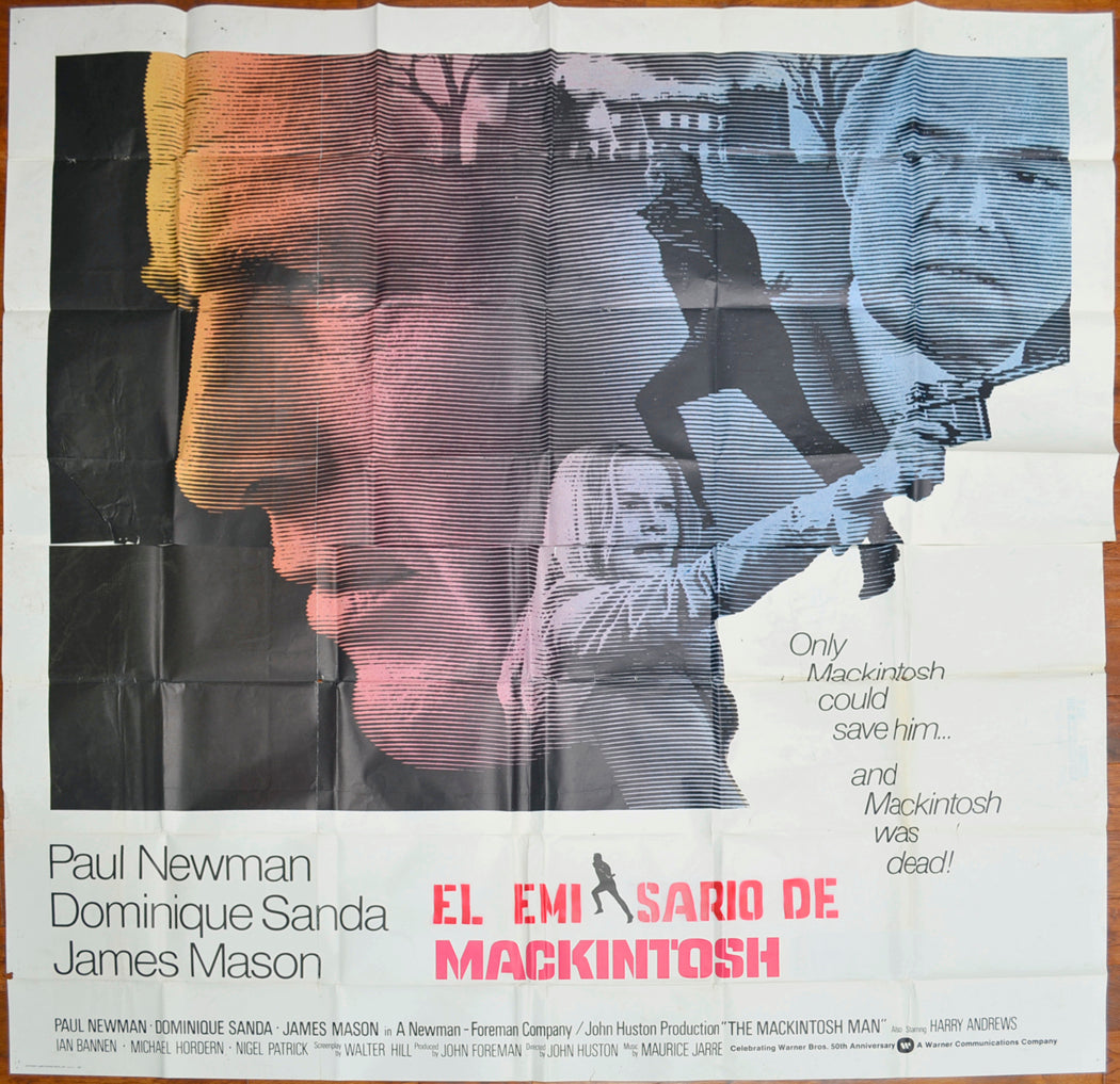 The Mackintosh Man  (a.k.a. El Emisario de Mackintosh) Original US 6-Sheet Poster - Film Poster - Movie Poster 