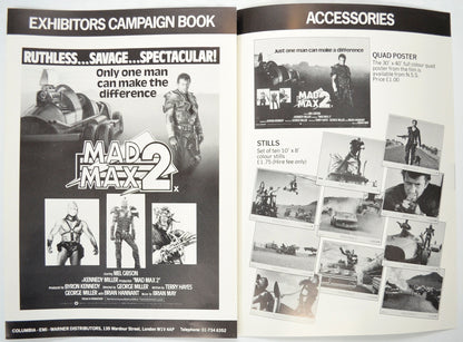 MAD MAX 2 Cinema Exhibitors Campaign Pressbook - INSIDE 