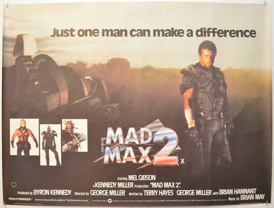 Mad Max 2 Original Quad Poster - Film Poster - Movie Poster