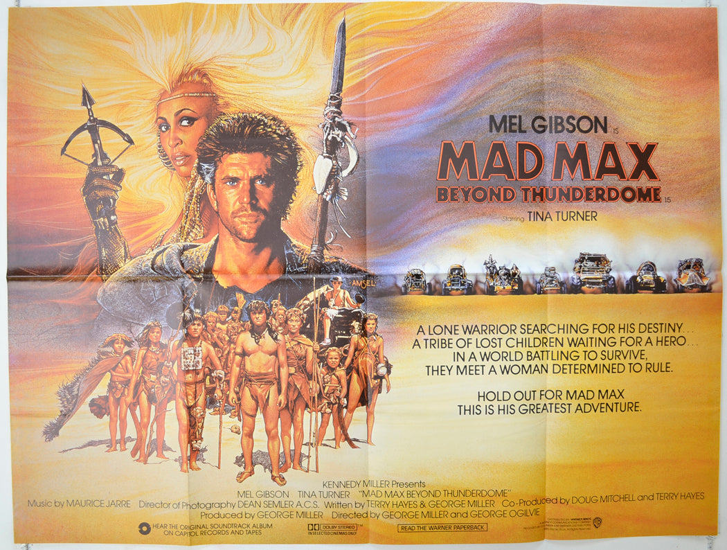 Mad Max Beyond Thunderdome   Original Quad Poster - Film Poster - Movie Poster 