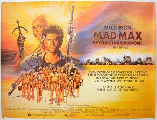 Mad Max : Beyond Thunderdome Original Quad Poster - Film Poster - Movie Poster