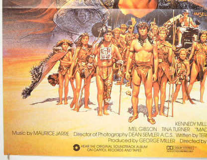 MAD MAX : BEYOND THUNDERDOME (Bottom Left) Cinema Quad Movie Poster 