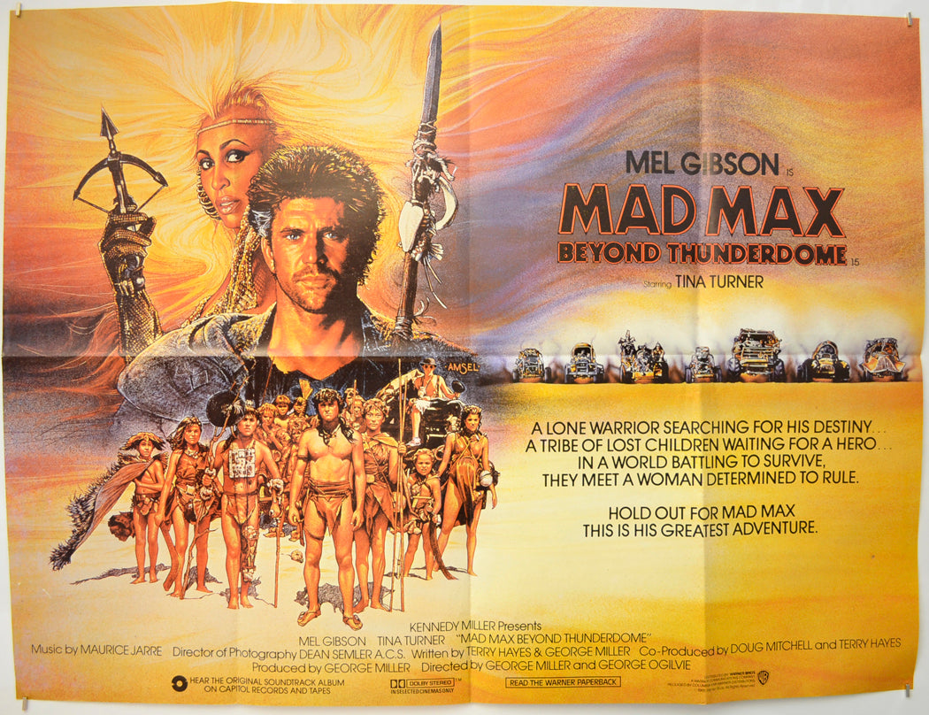 Mad Max Beyond Thunderdome  Original Quad Poster - Film Poster - Movie Poster