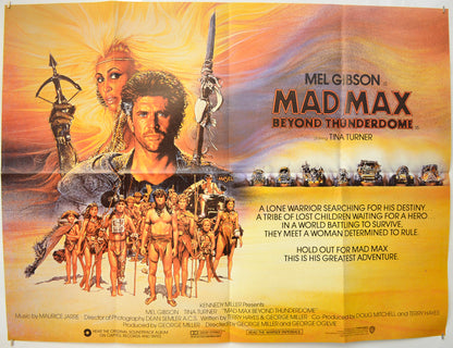 Mad Max Beyond Thunderdome  Original Quad Poster - Film Poster - Movie Poster