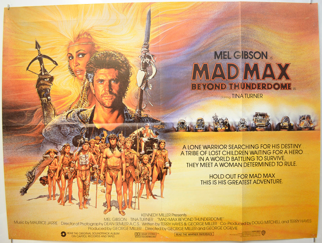 Mad Max : Beyond Thunderdome Original Quad Poster - Film Poster - Movie Poster