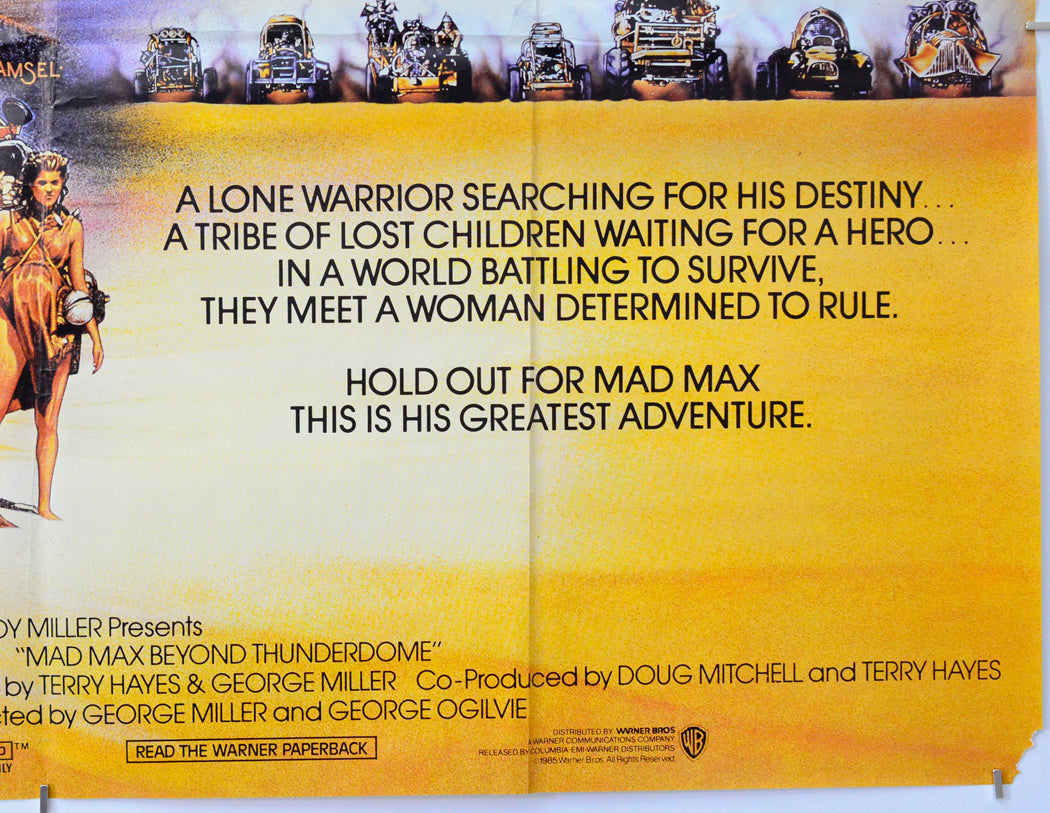 Mad Max : Beyond Thunderdome (Bottom Right) Cinema Quad Movie Poster 