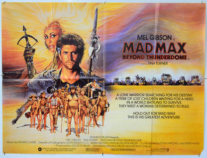 Mad Max : Beyond Thunderdome - Original Quad Poster - Film Poster - Movie Poster