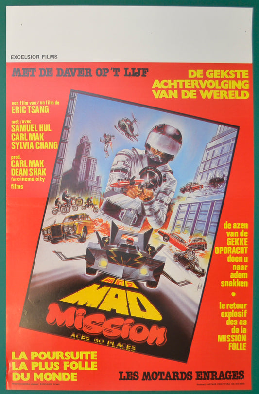 Mad Mission Part 2 - Aces Go Places Original Belgian Poster - Film Poster - Movie Poster  