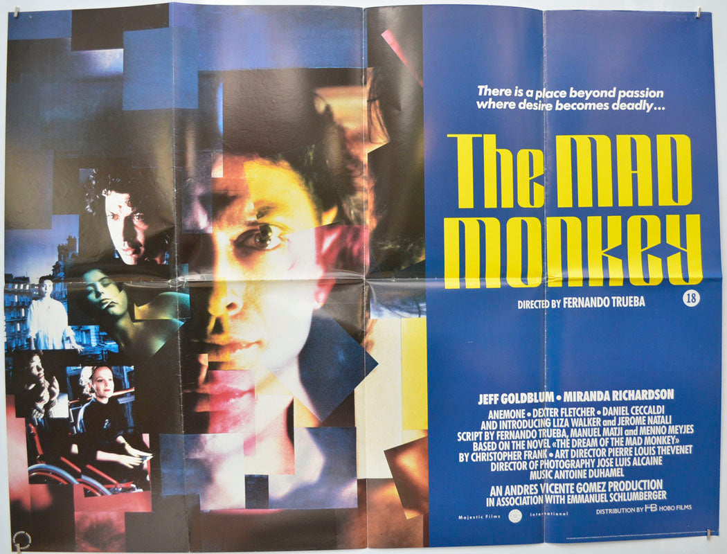 The Mad Monkey (a.k.a. Twisted Obsession) Original Quad Poster - Film Poster - Movie Poster