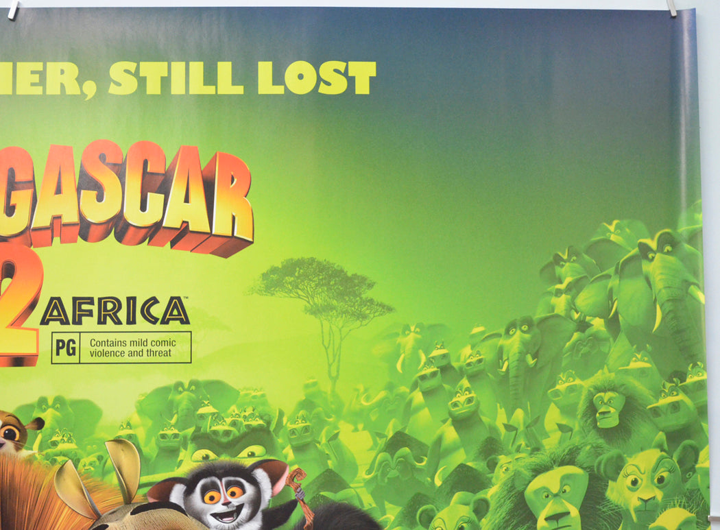 MADAGASCAR 2 - ESCAPE 2 AFRICA (Top Right) Cinema Quad Movie Poster 