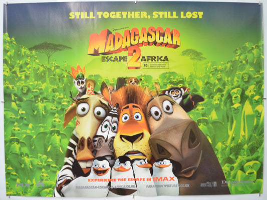 Madagascar 2 - Escape 2 Africa Original Quad Poster - Film Poster - Movie Poster  