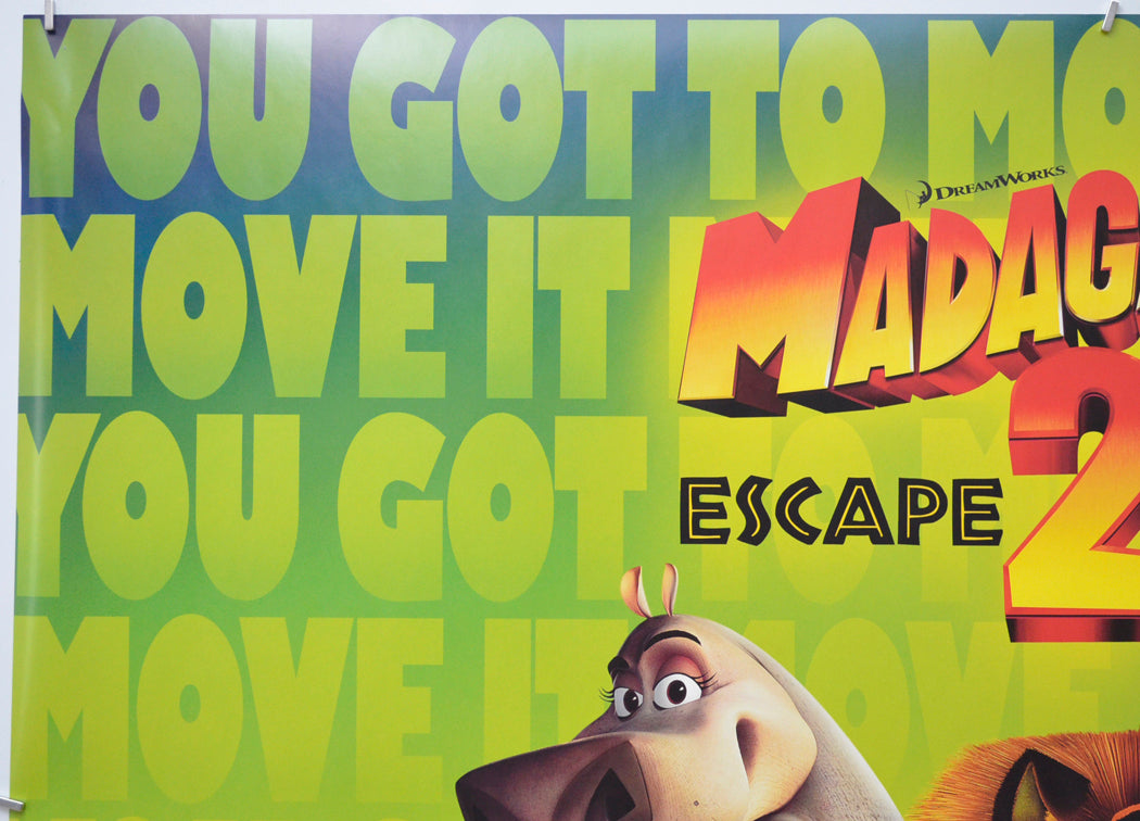 MADAGASCAR 2 - ESCAPE 2 AFRICA (Top Left) Cinema Quad Movie Poster 