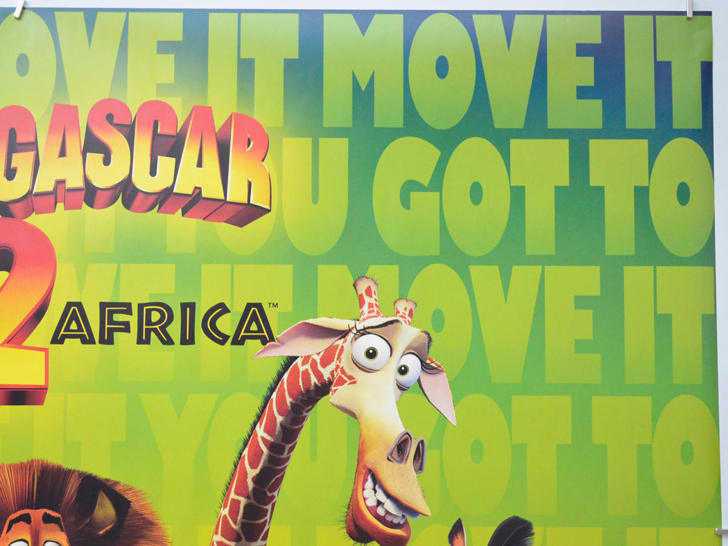 MADAGASCAR 2 - ESCAPE 2 AFRICA (Top Right) Cinema Quad Movie Poster 